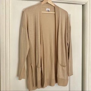 Sigrid Olsen lightweight linen cotton cardigan